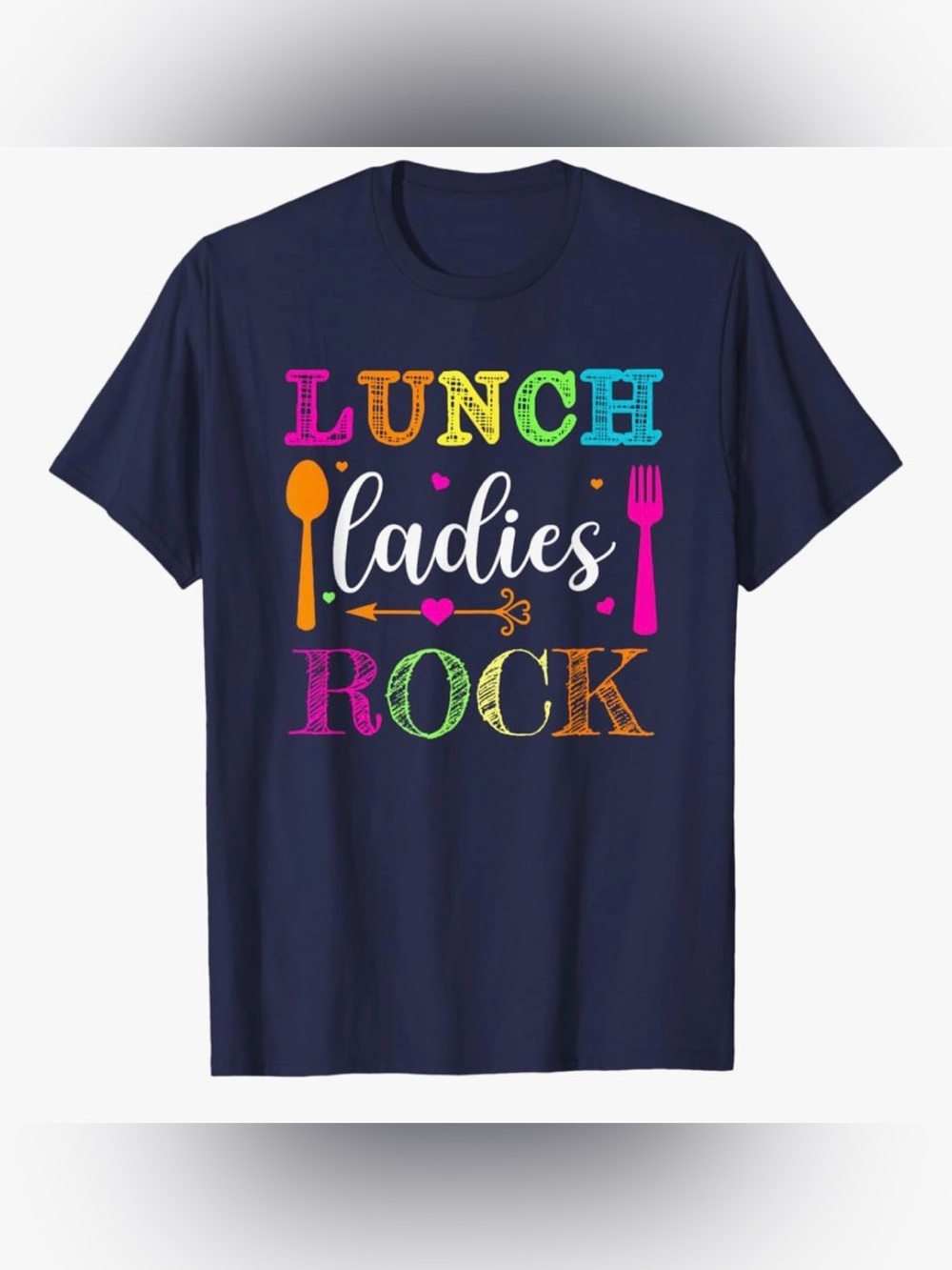 NEW Lunch Ladies Rock! Funny Cafeteria Squad School Lunch Lady T-Shirt -Size: 4X